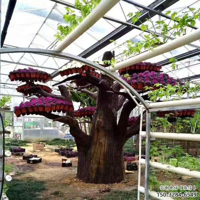 仿真樹雕塑預(yù)定，彩鋼制作，玻璃鋼仿真樹雕塑制作廠家