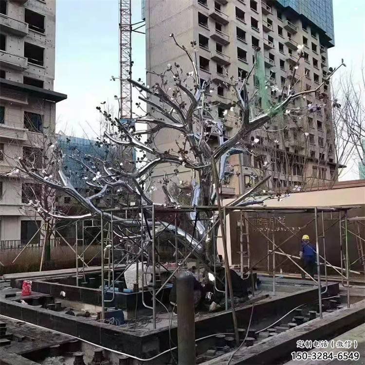 楓樹雕塑精選，室外雕塑，不銹鋼楓樹雕塑預(yù)定