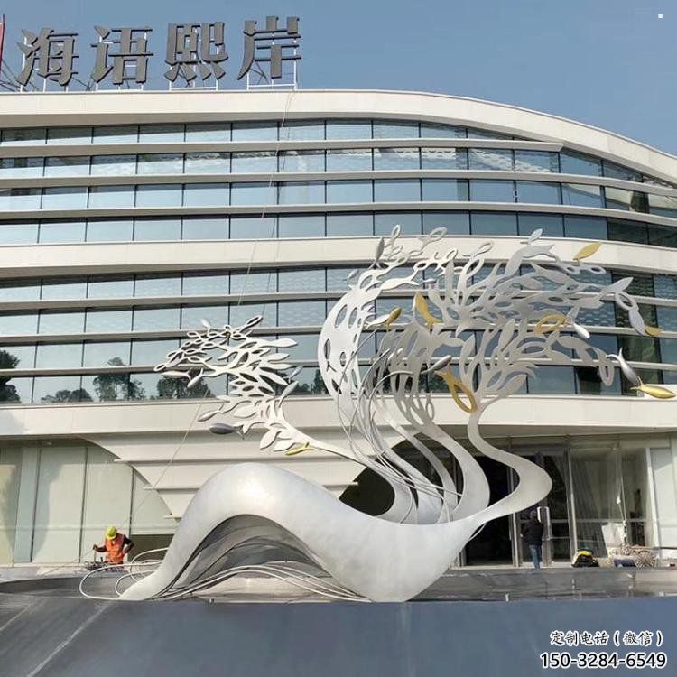 鏤空樹(shù)雕塑常用，街道標(biāo)識(shí)，不銹鋼樹(shù)雕塑常用