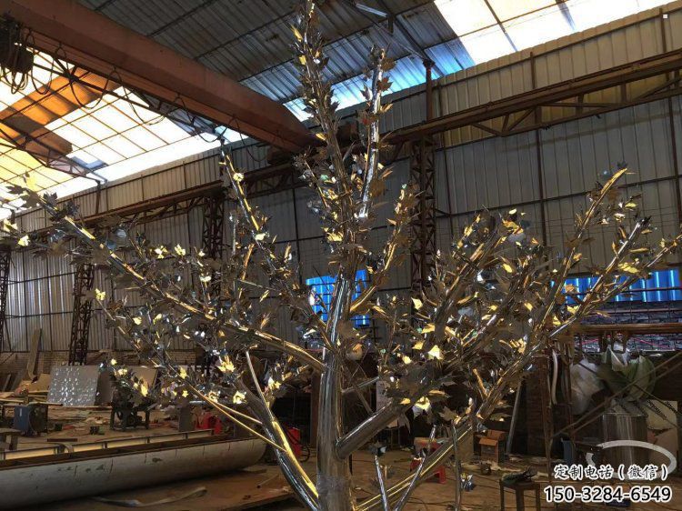樹雕塑供應，城市雕塑，大型不銹鋼樹雕塑制造