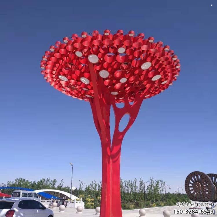 大型樹干雕塑公司，花園小品，不銹鋼樹干雕塑常用