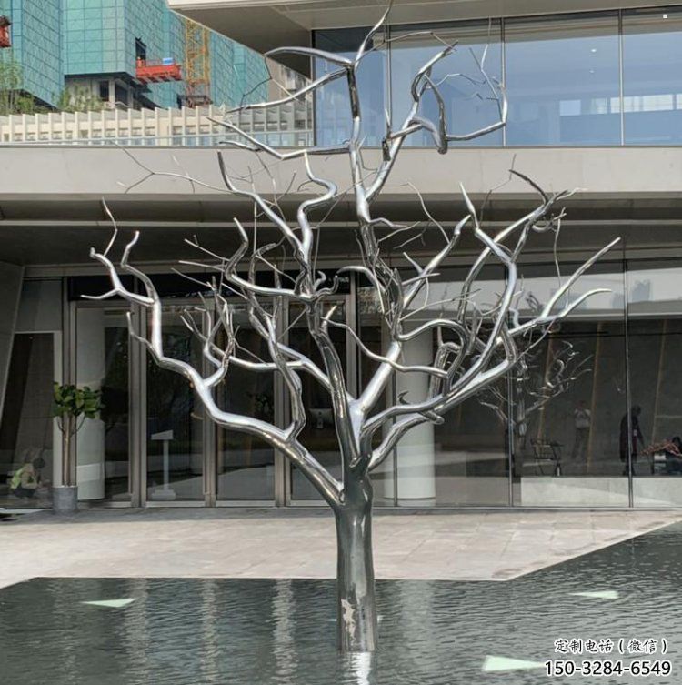 樹干雕塑供給，歐式風格，不銹鋼樹干雕塑廠家