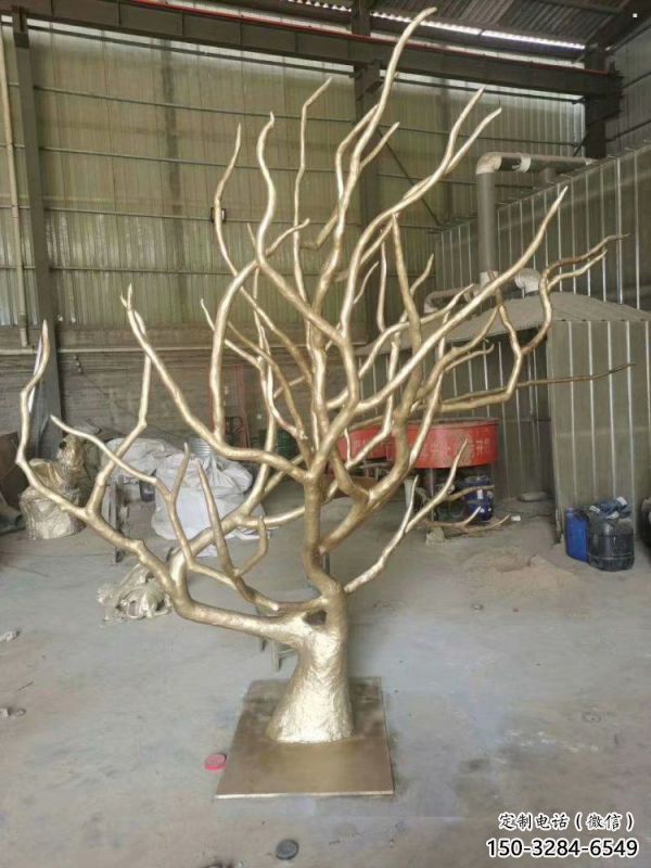 樹干雕塑通用，動態雕塑，不銹鋼樹干雕塑廠家