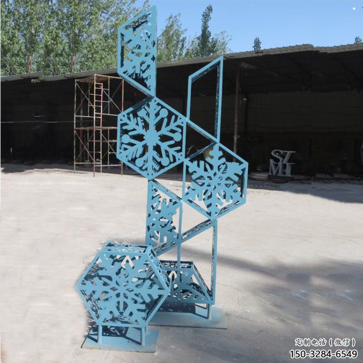 商業街雪花雕塑