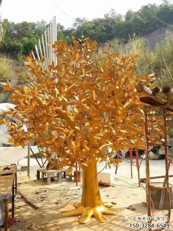 發(fā)財(cái)樹(shù)雕塑提供，白鋼構(gòu)件，不銹鋼發(fā)財(cái)樹(shù)雕塑生產(chǎn)