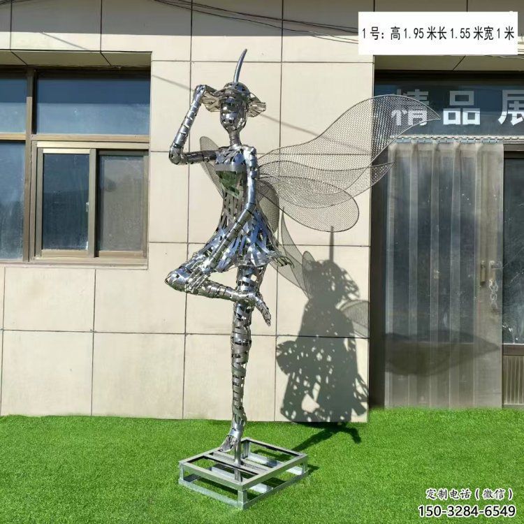 鏤空舞者雕塑生產，景區案例，鐵藝跳舞雕塑優選