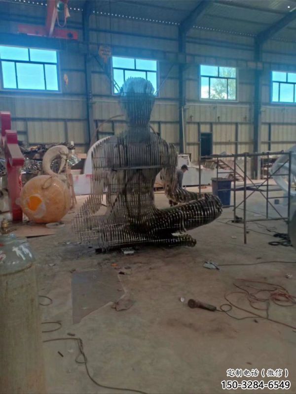 鏤空人物雕塑精選，露天雕塑，歐式鐵藝人物雕塑訂做