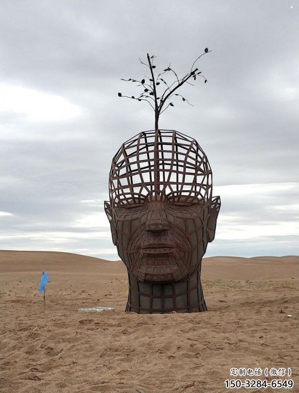 人頭像雕塑標準，彩鋼制作，鏤空鐵藝人頭像雕塑優價