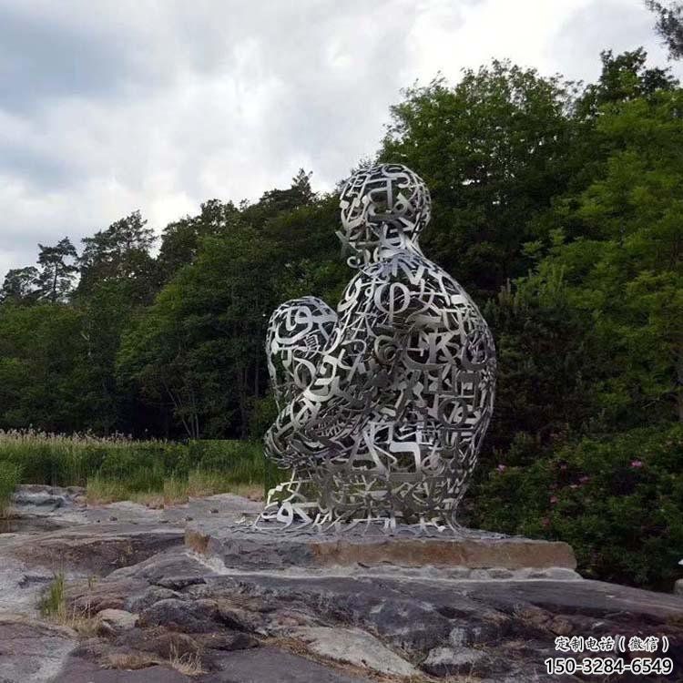 房地產字母雕人物塑，仿古景觀雕塑，噴砂制造