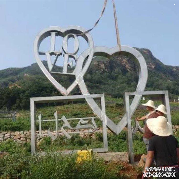 現(xiàn)代love雕塑承接，歐式風格，廣場不銹鋼love雕塑精選