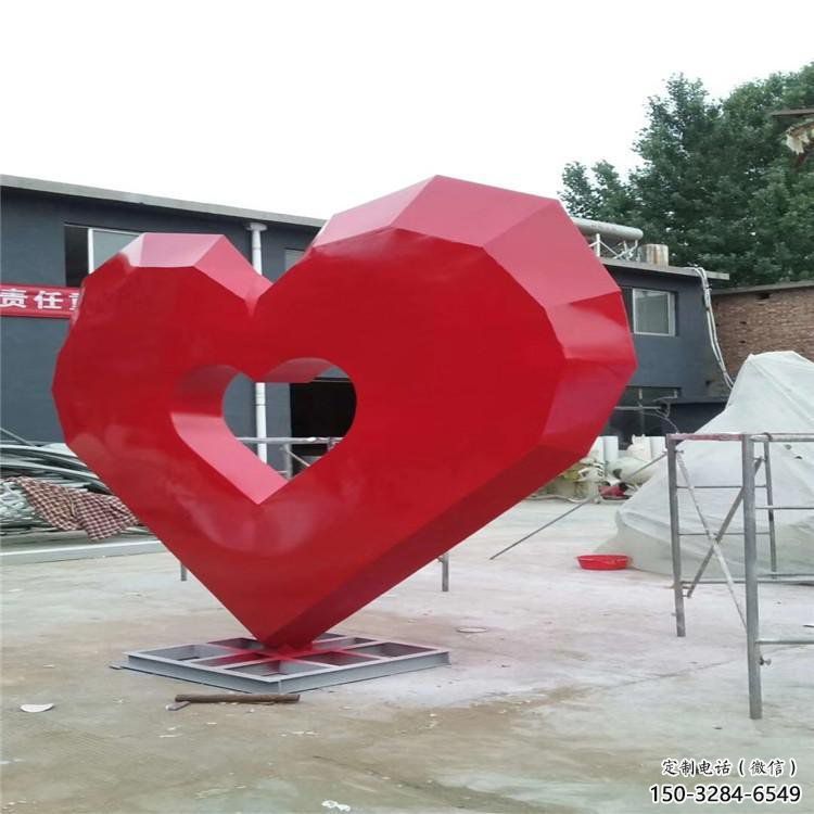 愛心雕塑精選，陸地擺件，不銹鋼愛心雕塑精品