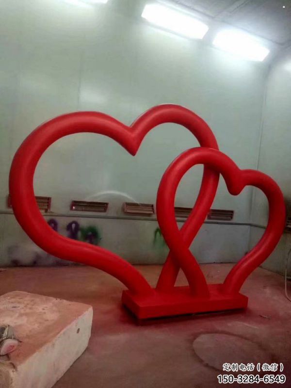 商業街雙心雕塑