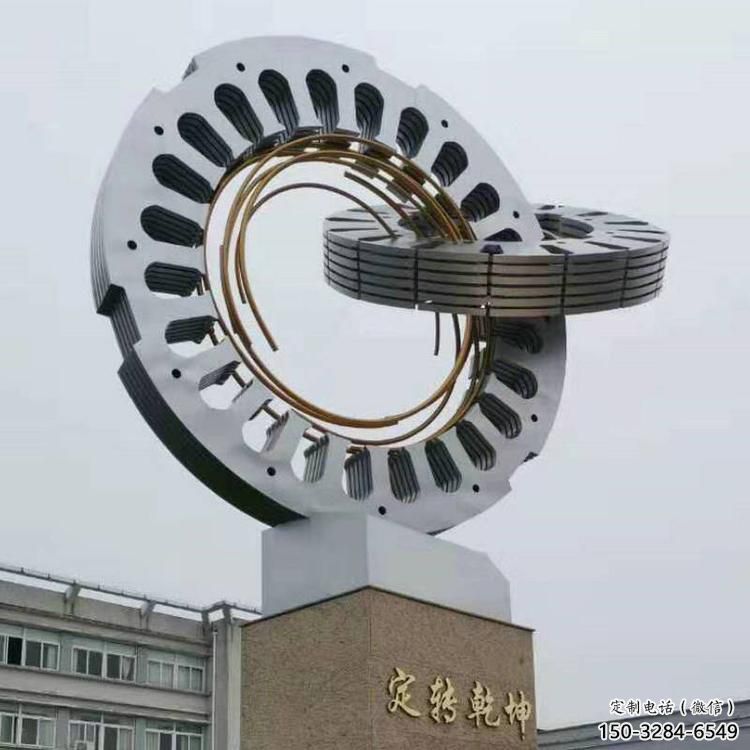 雙環(huán)雕塑展品，景觀概念，鏤空不銹鋼雙環(huán)雕塑優(yōu)選