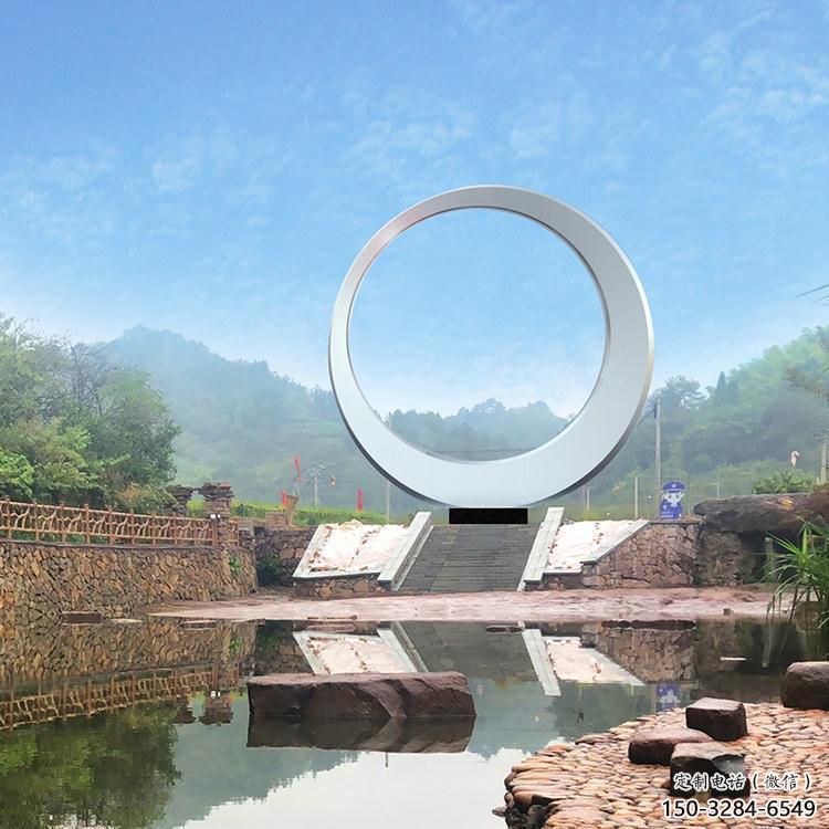 圓環(huán)雕塑精選，街頭藝術(shù)，公園不銹鋼圓環(huán)雕塑承接