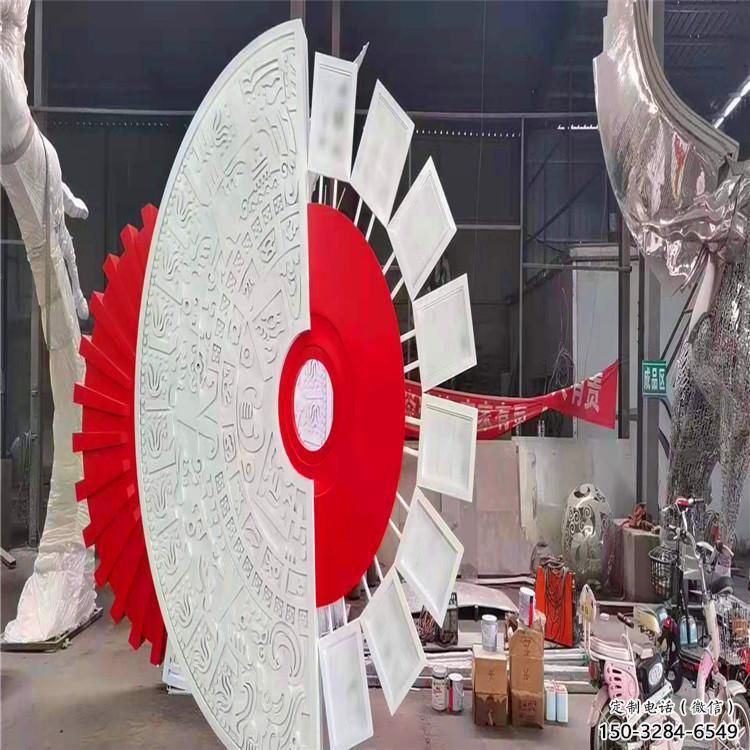 圓環雕塑供給，戶外雕塑，景觀烤漆圓環雕塑選用