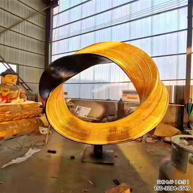 圓環雕塑供給，景區雕塑，民俗烤漆圓環雕塑優選