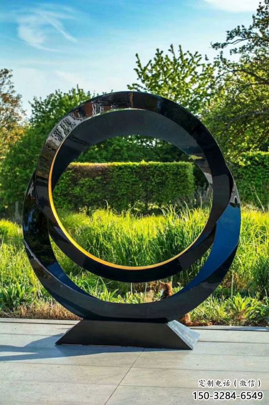 圓環雕塑供求，景區案例，景觀烤漆圓環雕塑精選