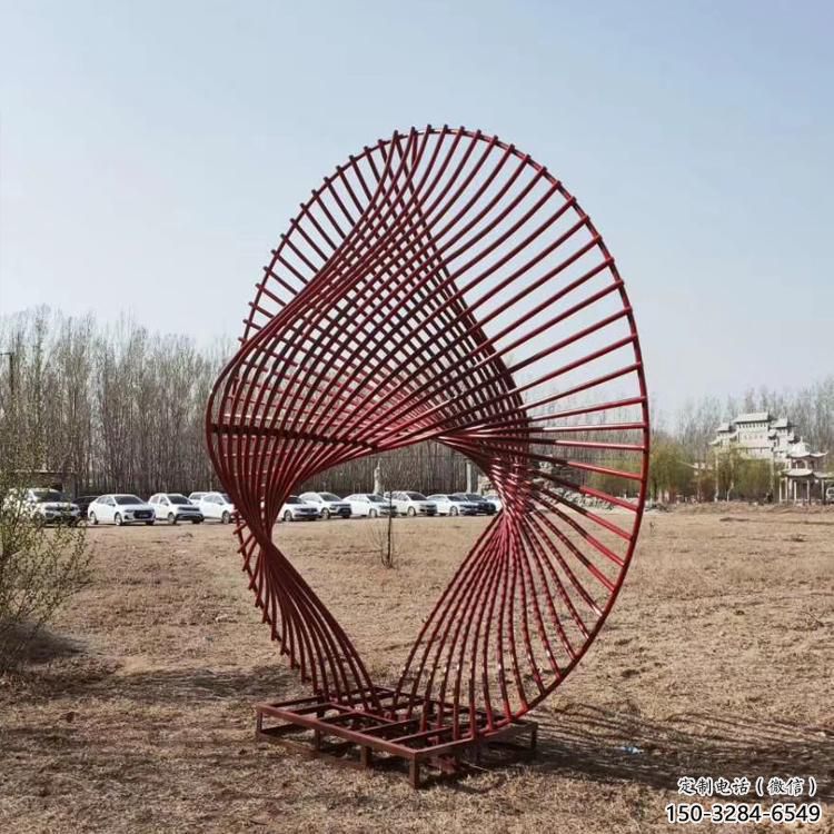 圓環(huán)雕塑供求，美陳雕塑，鏤空圓環(huán)雕塑制造