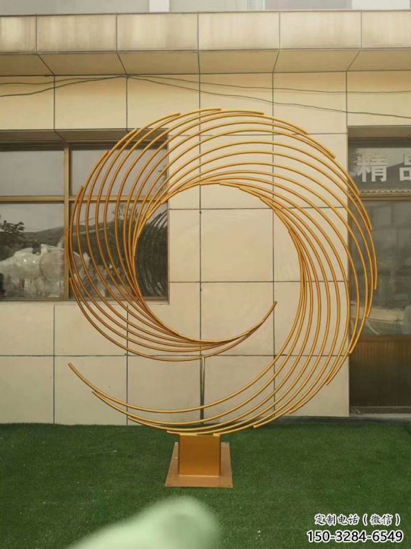 圓環雕塑供求，露天雕塑，鏤空圓環雕塑制作