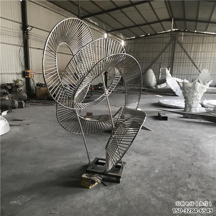 圓環(huán)雕塑精選，街道標識，鏤空圓環(huán)雕塑指用