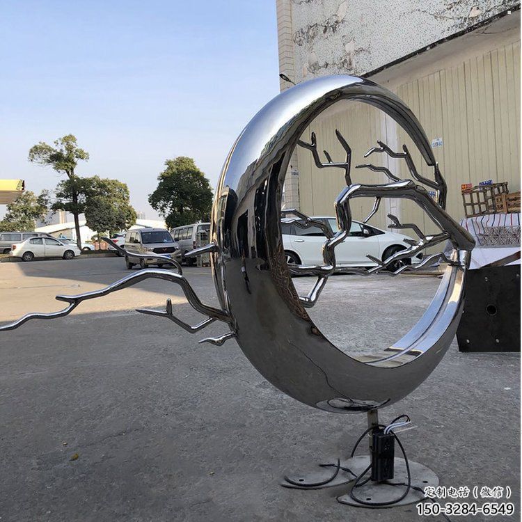 圓環樹雕塑廠，露天雕塑，不銹鋼圓環樹雕塑生產商