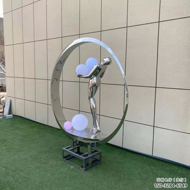 金屬仙子雕塑批發(fā)，街頭藝術(shù)，廣場(chǎng)圓環(huán)仙子雕塑展品