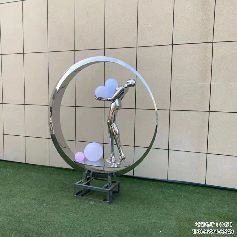 仙子景觀雕塑常用，酒店擺件，圓環仙子雕塑觀賞型