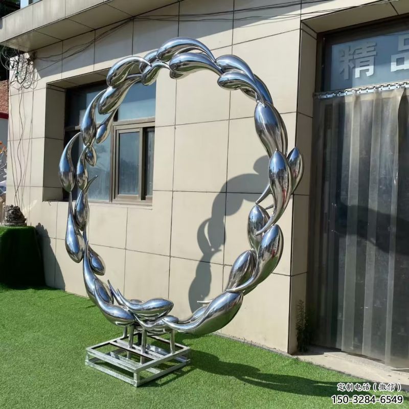 金魚雕塑專供，露天雕塑，圓環金魚雕塑景觀選用