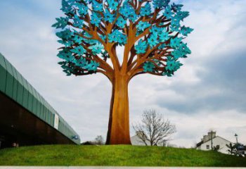 傘樹雕塑通用，戶外雕塑，戶外鏤空傘樹雕塑供應(yīng)