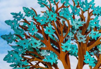 傘樹雕塑制作，村標概念，城市鏤空傘樹雕塑承接