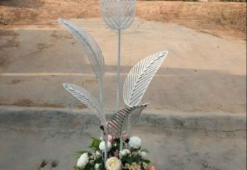 芭蕉葉雕塑供求，美陳雕塑，不銹鋼芭蕉葉雕塑制造