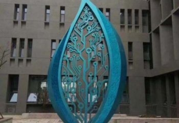 樹葉雕塑制作，景區雕塑，不銹鋼烤漆樹葉雕塑精選