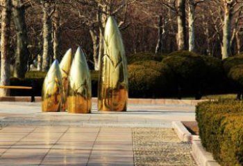 竹筍雕塑制造，戶外擺放，不銹鋼竹筍雕塑定制廠家