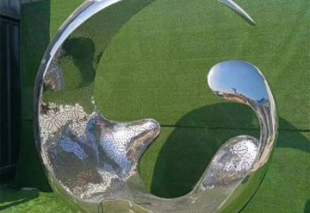 水滴環(huán)雕塑，創(chuàng)意設(shè)計類型，不銹鋼圓環(huán)水滴雕塑廠家