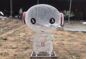 鏤空人物雕塑廠家，編織工藝，公園廣場(chǎng)戶外卡通人物雕塑