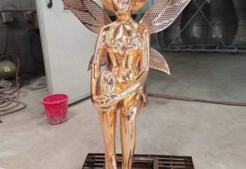 小精靈雕塑，抽象卡通雕塑，美陳人物擺件