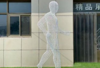 鏤空運動員雕塑服務商，美陳雕塑，鐵藝體育人物雕塑精選