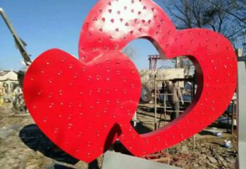 住宅小區雙心雕塑