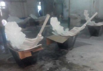 羽毛雕塑精選，美陳雕塑，玻璃鋼羽毛雕塑通用