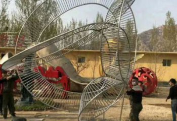 雕塑圓環精選，中式工藝，烤漆圓環雕塑供給