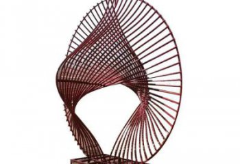 地產圓環雕塑供應，地標擺件，鏤空圓環雕塑制造