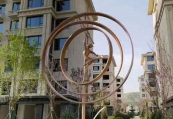 舞者雕塑精選，戶外雕塑，廣場圓環舞者雕塑優價