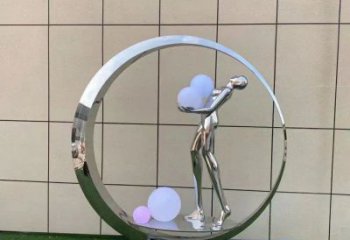 地產仙子雕塑生產，城市裝飾，景觀圓環仙子雕塑選定