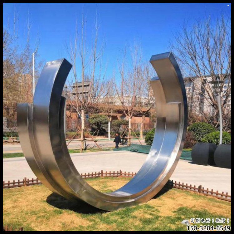 月亮船雕塑供需，標識雕塑，不銹鋼月亮船雕塑制造商