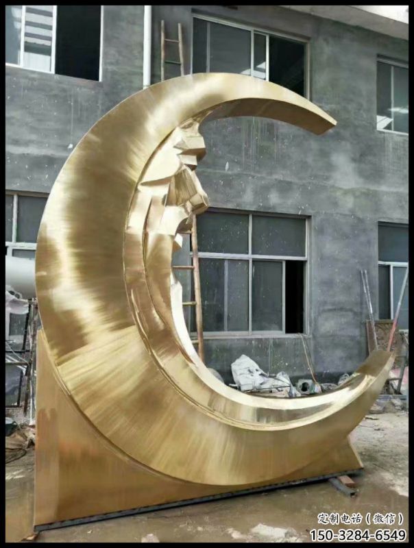 月神雕塑選用，美陳雕塑，不銹鋼月神雕塑標準廠家