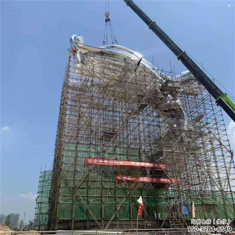 景觀祥云雕塑生產，景區案例，不銹鋼祥云雕塑優選