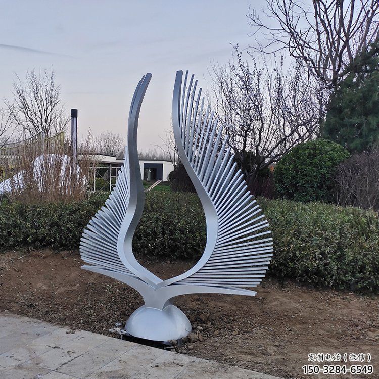 幼兒園鳳尾雕塑，鐵藝文化雕塑，鑄造制作