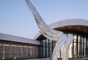 制造天使之翼雕塑專供，地標(biāo)擺件，翅膀雕塑訂做