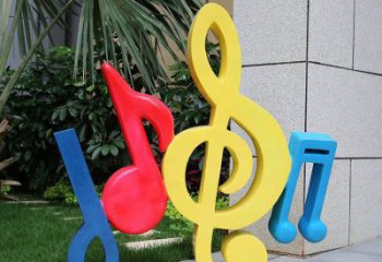音樂符號雕塑制造商，美陳雕塑，園林小品音樂雕塑訂做