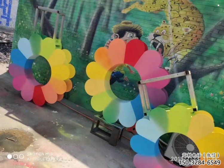 安慶金銀花雕塑廠家，景區(qū)雕塑，城市不銹鋼金銀花雕塑